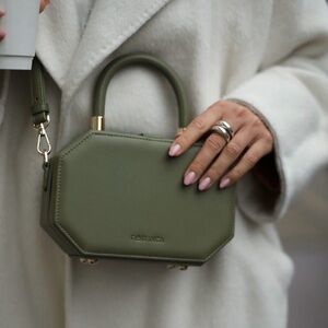 Noiranca Sage Green Vegan/Faux Leather Amanda Bag (new in a box)